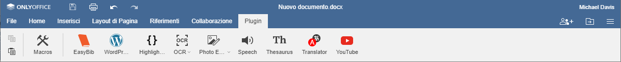 Scheda Plugin