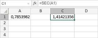 Функция SEC