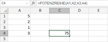 POTENZREIHE-Funktion