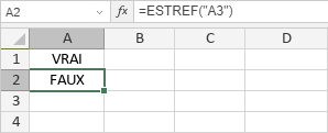 Fonction ESTREF