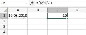 Функция DAY