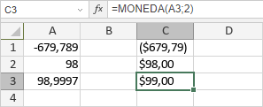 Función MONEDA