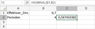 NOMINAL-Funktion