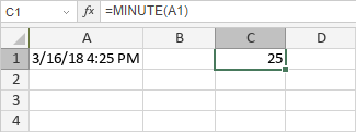 MINUTE Function