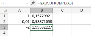 GAUSSFKOMPL-Funktion