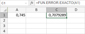 Función FUN.ERROR.EXACTO