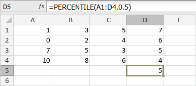 Funzione PERCENTILE