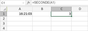 Fonction SECONDE