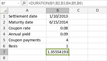 DURATION Function