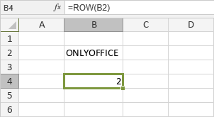 ROW Function