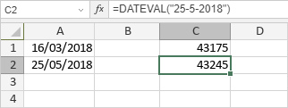 Fonction DATEVAL