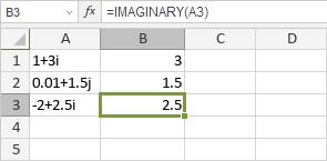 IMAGINARY Function