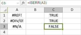 ISERR Function