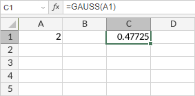 Функция GAUSS