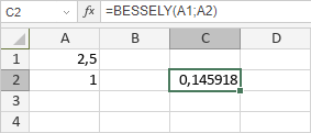 Fonction BESSELY