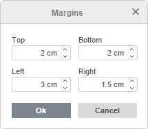 Custom Margins