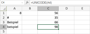 UNICODE-Funktion