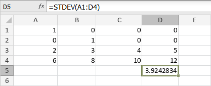 Funzione STDEV