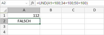 UND-Funktion FALSCH