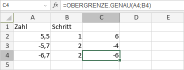 OBERGRENZE.GENAU-Funktion