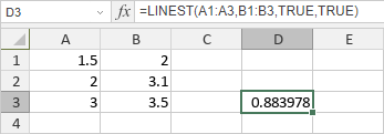 LINEST Function