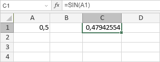 Функция SIN