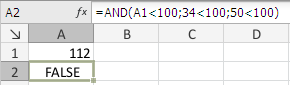 AND Function: FALSE