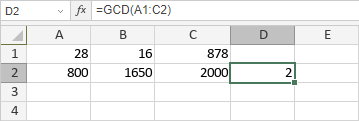 Funzione GCD