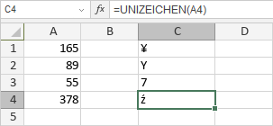 UNIZEICHEN-Funktion