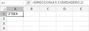 Función DIRECCIÓN