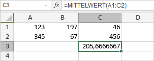 MITTELWERT-Funktion