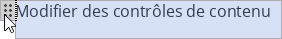 Déplacer des contrôles de contenu