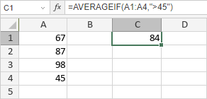 AVERAGEIF Function