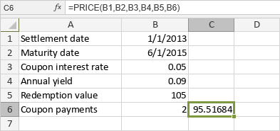 PRICE Function