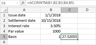 Función ACCRINTM