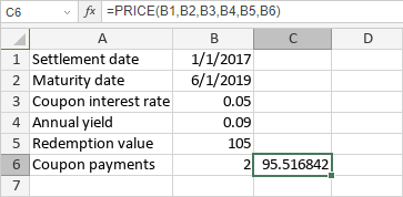 Función PRECIO