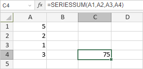 Función SERIESSUM