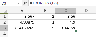 Funzione TRUNC