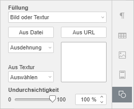 Bild- oder Texturfüllung