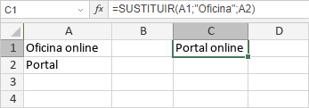 Función SUSTITUIR