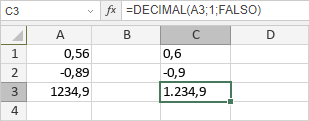 Función DECIMAL