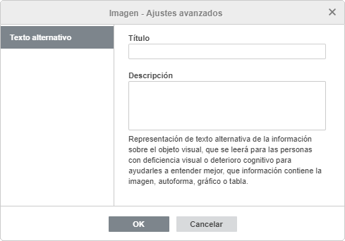 Imagen - ajustes avanzados