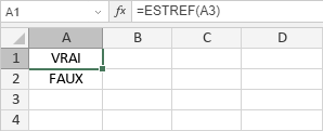 Fonction ESTREF