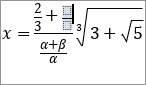 Edited Equation