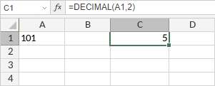 Функция DECIMAL