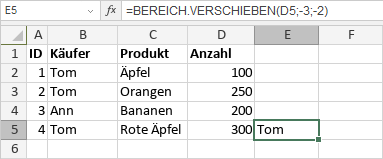 BEREICH.VERSCHIEBEN-Funktion