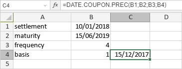 Fonction DATE.COUPON.PREC