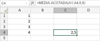Función MEDIA.ACOTADA
