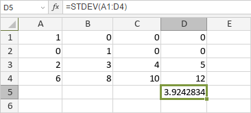 STDEV Function