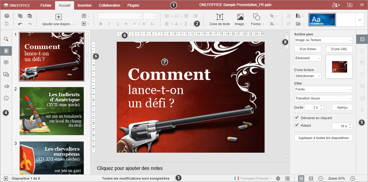 Fenêtre de l'éditeur